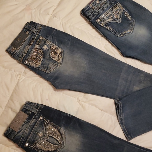 Sold on M Miss Me Jean's all size 27/33 bootcut - Picture 7 of 8